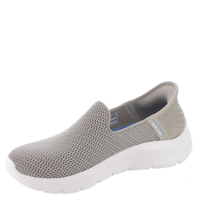 Skechers Women's Hands Free Slip-Ins Go Walk Flex-Relish Sneaker 6.5 Wide Taupe/Blue