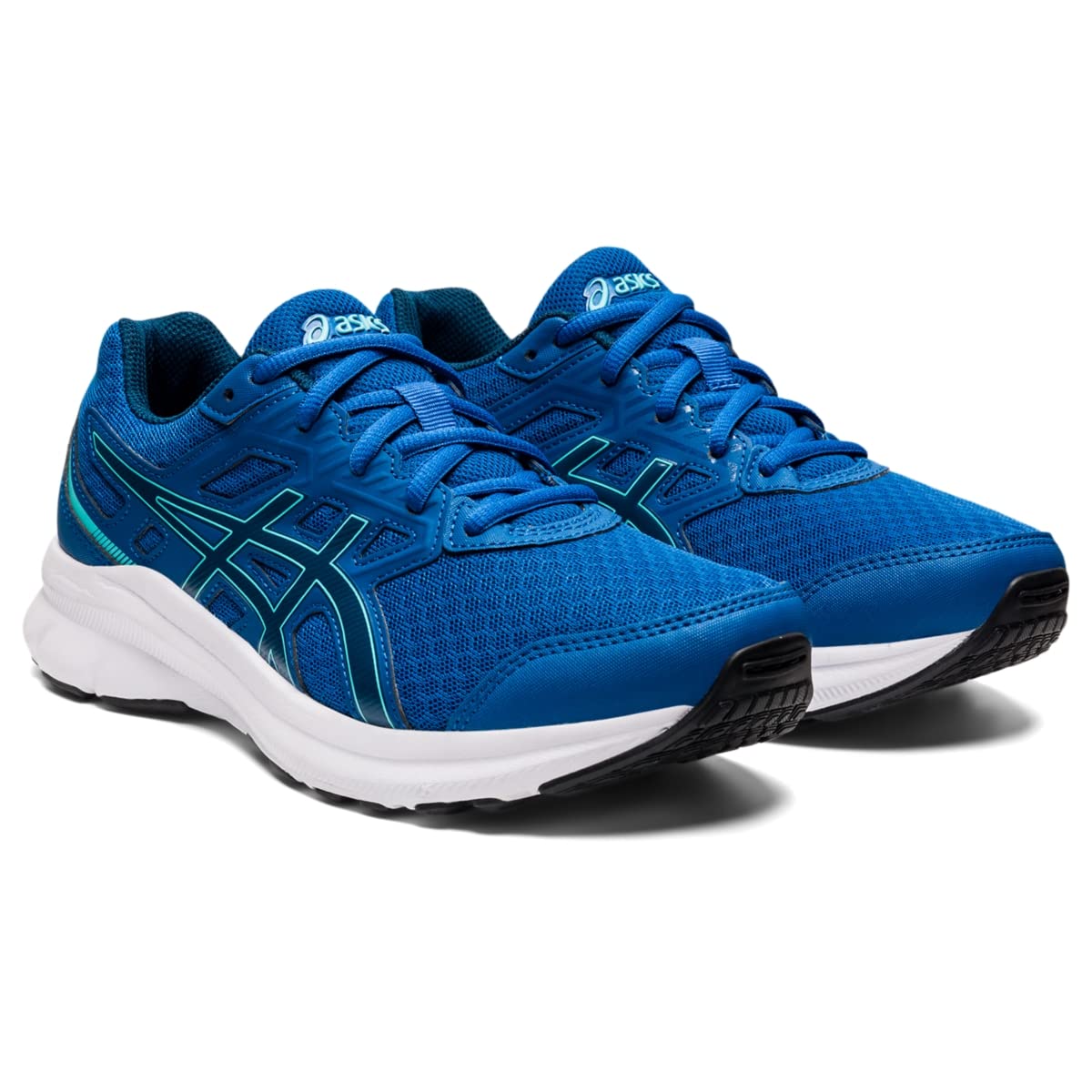 ASICS Kid's JOLT 3 Grade School Running Shoe, 3.5, Lake Drive/MAKO Blue