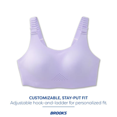 Brooks Women's Scoopback 2.0 Sports Bra for High Impact Running, Workouts & Sports with Maximum Support - Violet Dash - 34 C/D