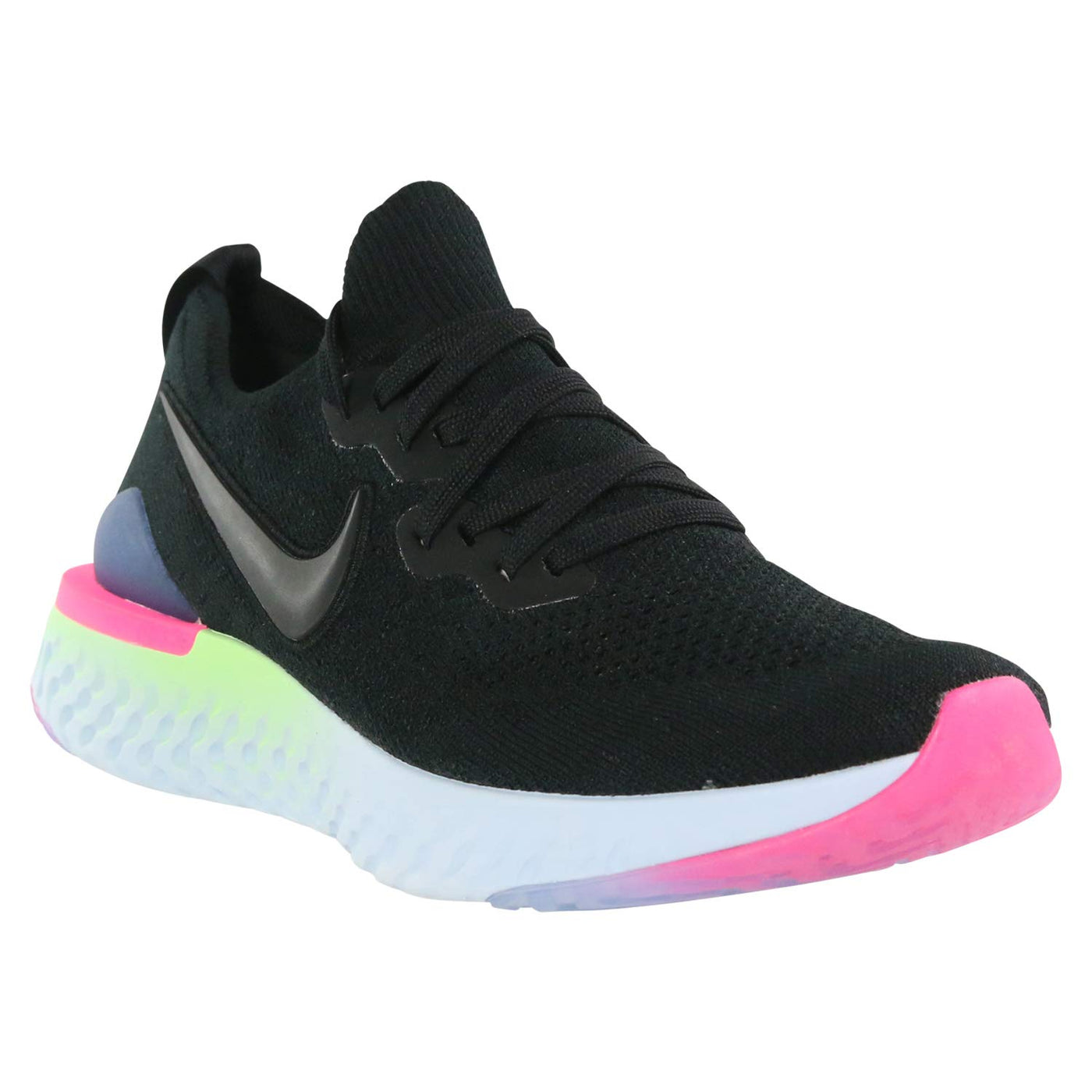 Nike Womens Epic React Flyknit 2 Running Trainers BQ8927 Sneakers Shoes (UK 2.5 US 5 EU 35.5, Black Sapphire 003)