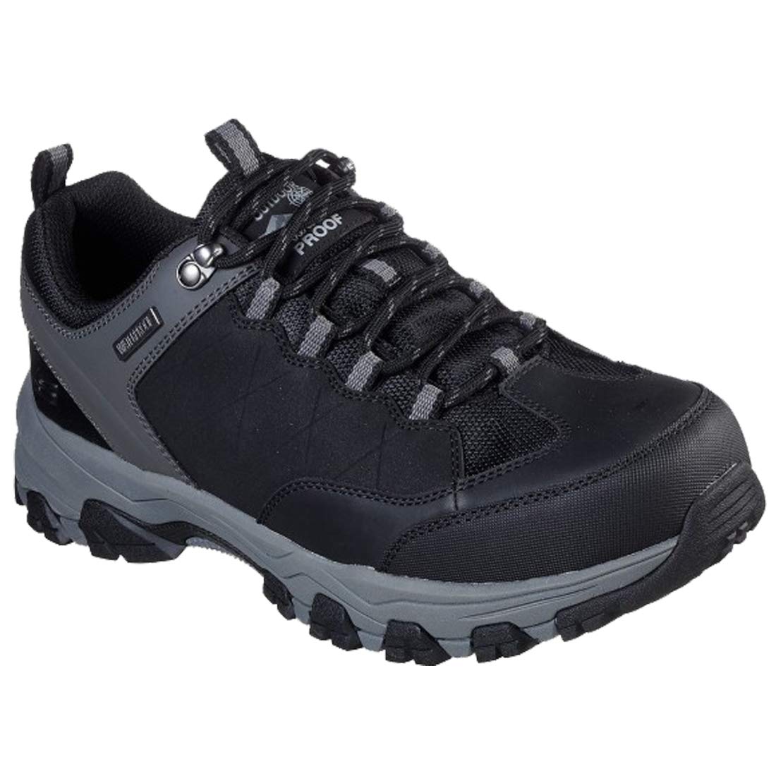 Skechers Men's Selmen-enago Trail Oxford Hiking Shoe, Black, 13