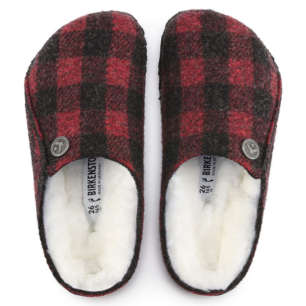 Birkenstock Zermatt Shearling Narrow Kids (2, Plaid Red)