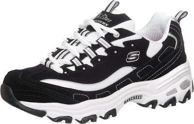 Skechers Women's D'Lites-Biggest Fan Trainers 8.5 Black/White