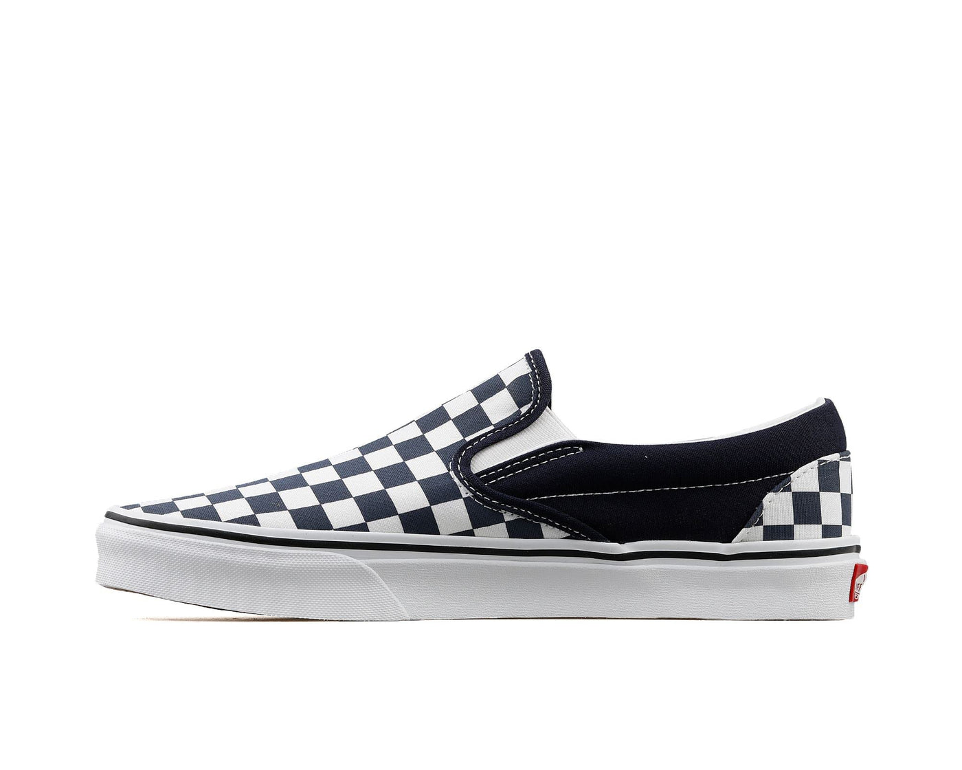 Vans Men's Classic Slip-On Checkerboard Sneakers, Parisian Night/True White, 7.5 Medium US