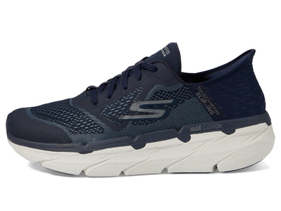 Skechers Men's Max Cushioning Slip-ins-Athletic Workout Running Walking Shoes with Memory Foam Sneaker 10.5 X-Wide Navy