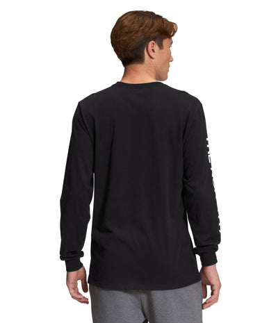 THE NORTH FACE Men's TNF Sleeve Hit Long Sleeve Tee, TNF Black/TNF White, 3X-Large