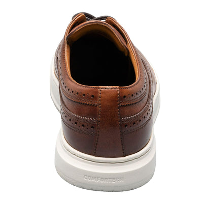 Florsheim Premier Wing Tip Lace-Up Sneaker Cognac Smooth/White Sole 7 M (D)