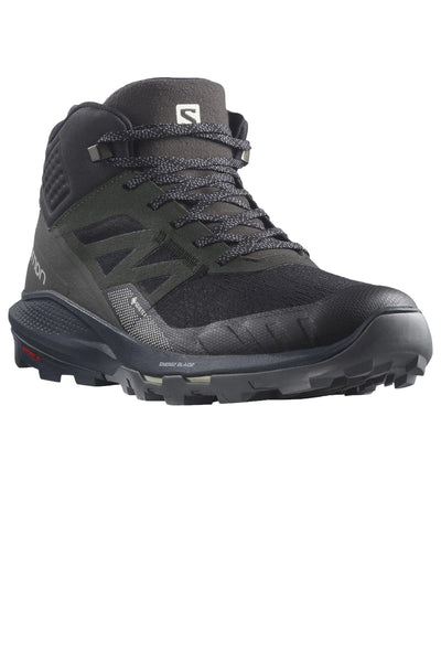 Salomon Men's Outpulse Mid Gore-Tex Hiking Boot Climbing Shoe 11 Black/Ebony/Vanilla Ice