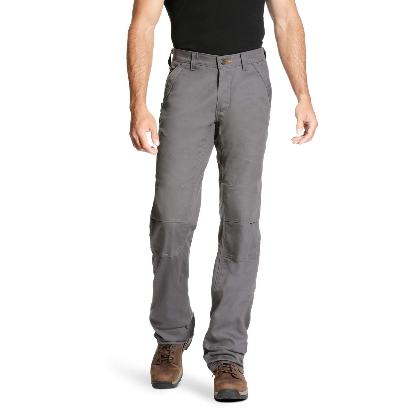 ARIAT mens Rebar M4 Stretch Canvas Work Utility Pants, Rebar Grey, 36W x 38L US