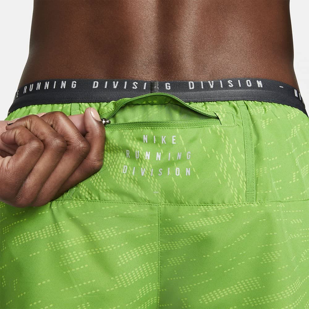 Nike Dri-FIT Run Division Stride Men's 5" Brief-Lined Running Shorts (as1, Alpha, m, Regular, Regular, Chlorophyll)