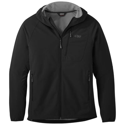 Outdoor Research Men's Ferrosi Grid Hooded Jacket (Large, Black)