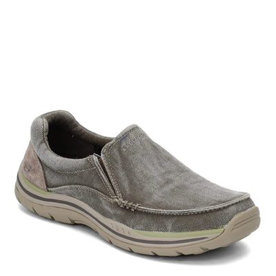 Skechers Men's Expected Avillo Moccasin, Khaki, 11 D US