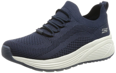 Skechers womens Bobs Sparrow 2.0- Allegiance Crew, Navy Engineered Knit, 9.5