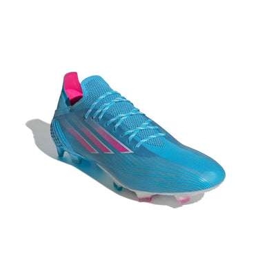 adidas Men's X SPEEDFLOW.1 FG,7.5, Sky Rush/Team Shock Pink/FTWR White