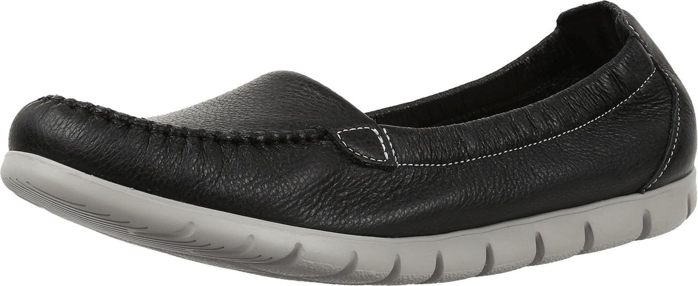 SAS Sunny Elasticized Comfort Loafer Black 7.5 N - Narrow (AA)