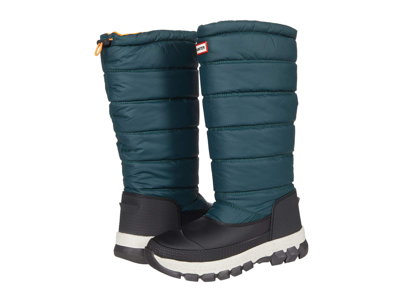 Hunter Original Insulated Snow Boot Tall Green Jasper/Geysers 5 M