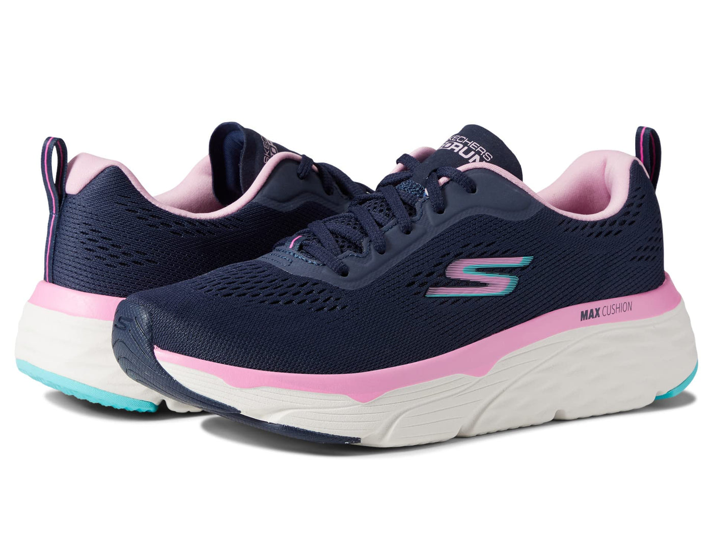 Skechers Max Cushioning Elite - Ziva Navy/Pink 5.5 B (M)