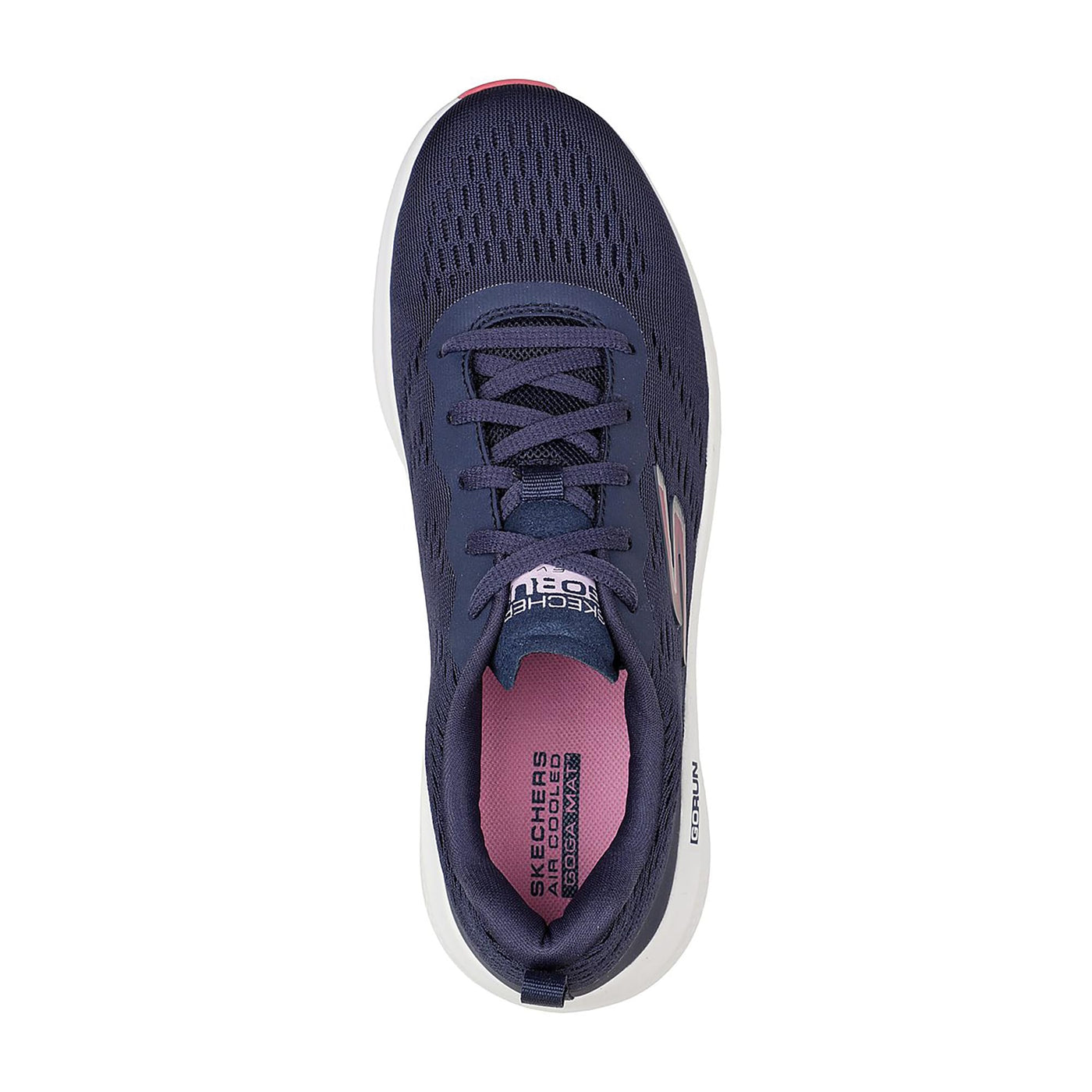 Skechers Women's Go Run Elevate Mesh Lace-up Sneaker, Navy, 7