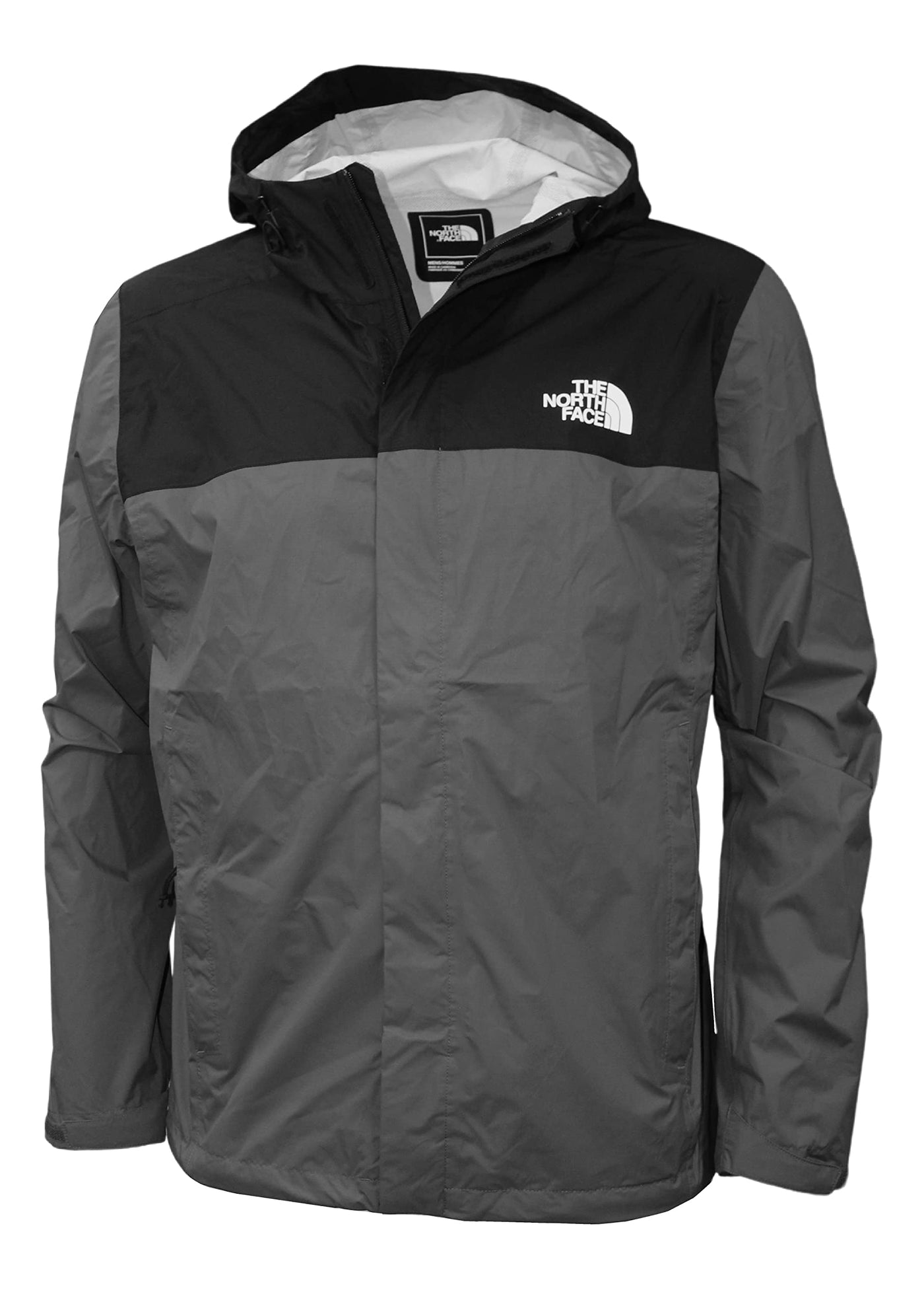 THE NORTH FACE Men's Venture 2 Dryvent Waterproof Hooded Rain Shell Jacket (Medium, Vanadis Grey), NF0A5EH8