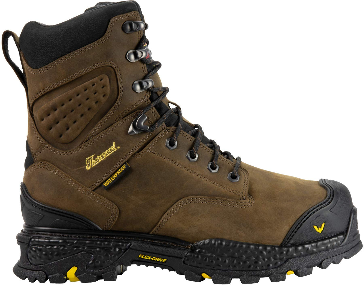 Thorogood Infinity FD Series 8” Waterproof Composite Toe Work Boots for Men with Full-Grain Leather, 400g Insulation, and Slip-Resistant Outsole; EH Rated Studhorse 13