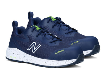 New Balance Men's Composite Toe Logic Industrial Boot, Navy/Lime EH, 9 Wide