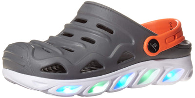 Skechers Boy's Foamies Hypno-Splash-Fusion Blast Sneaker 13 Little Kid Charcoal-orange