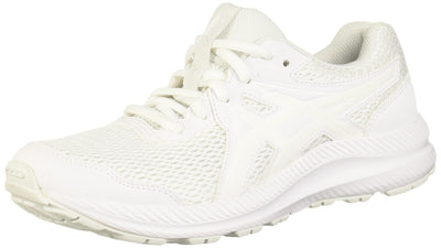 ASICS Kid's Contend 7 Grade School Running Shoes, 4.5, White/White