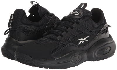 Reebok Unisex-Adult Solution Mid Basketball Shoe 12 Women/10.5 Men Black/Silver Metallic