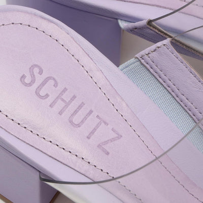 SCHUTZ Women's Victorie Slides 8 Smoky Grape