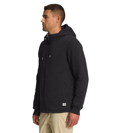 THE NORTH FACE Longs Peak Quilted Full Zip Hoodie Tnf Black Heather LG