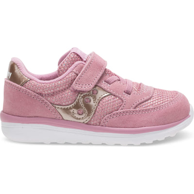 Saucony Baby Jazz Lite Sneaker, Blush Metallic, 9.5 W US Toddler