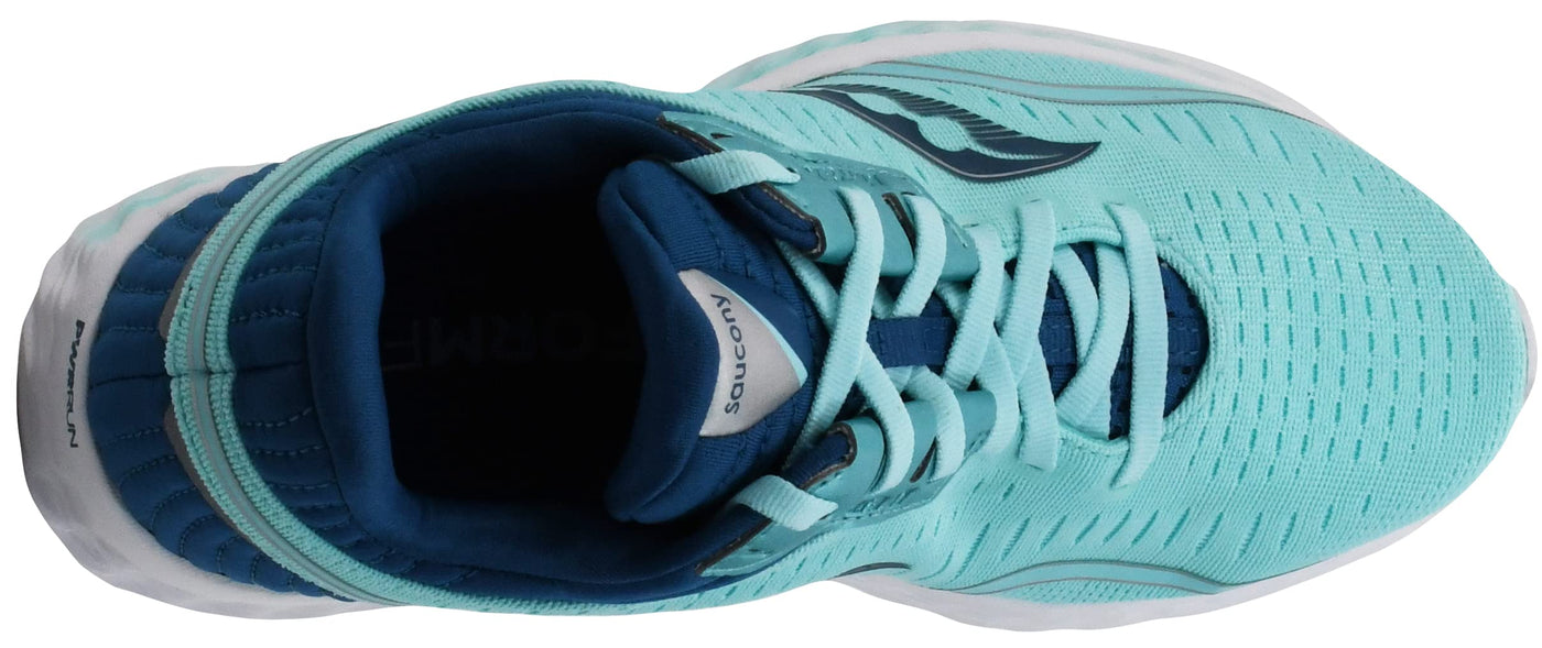 Saucony Women's S10552-25 Kinvara 11 Running Shoe, Aqua/Blue - 12 W US