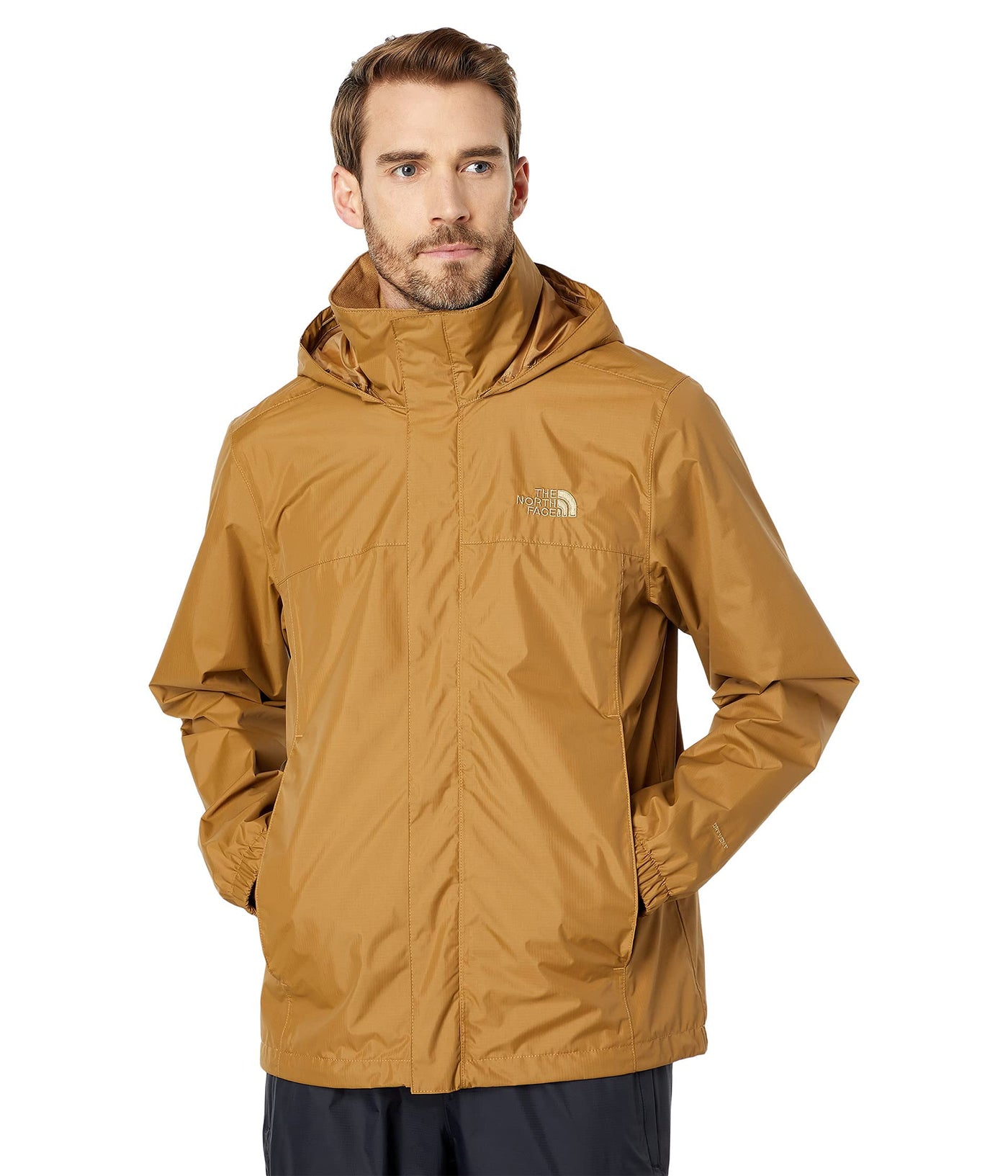 THE NORTH FACE Men's Resolve Waterproof Jacket, Utility Brown, XX-Large