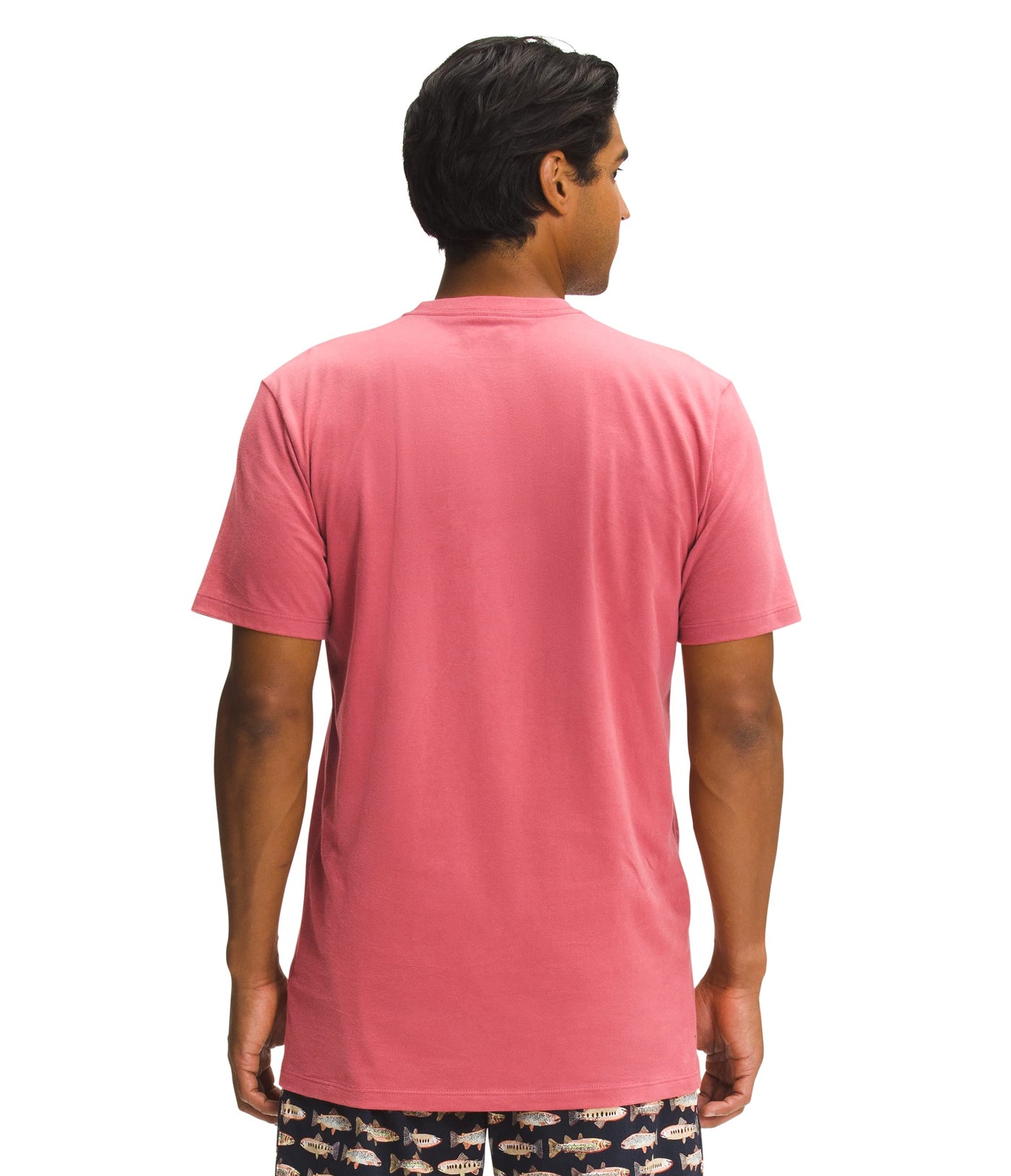 THE NORTH FACE Men's Short Sleeve Half Dome Tee, Slate Rose/TNF White, XX-Large