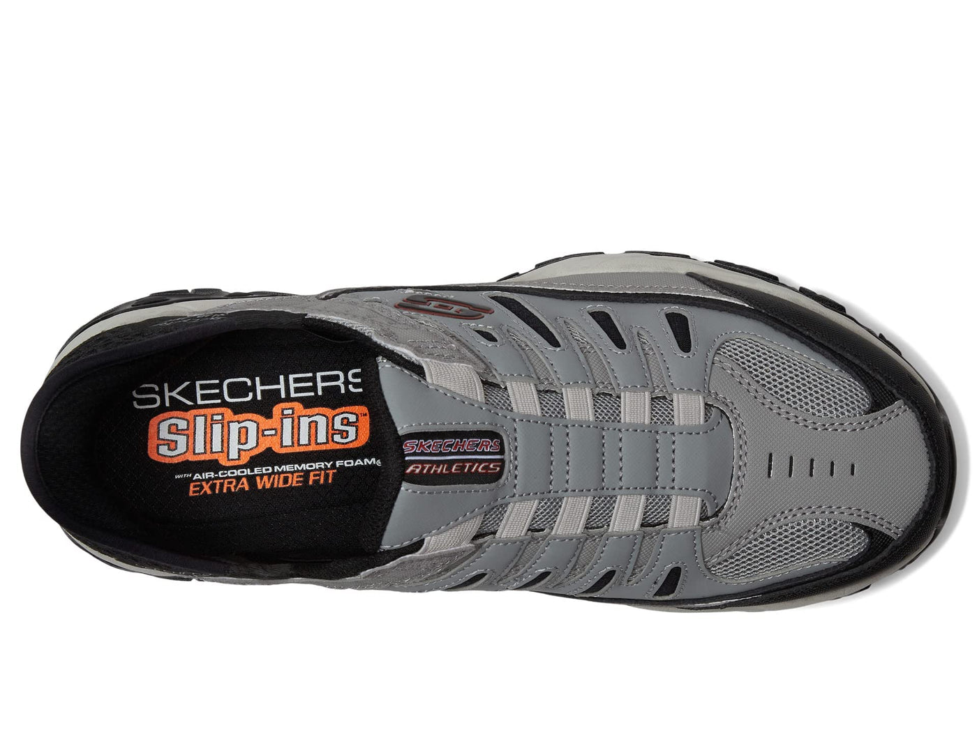 Skechers Men's Afterburn M fit Ridgeburn Hands Free Slip in 11 Gray/Black