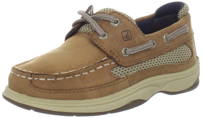 Sperry Lanyard A/C Boat Shoe, Dark Tan, 8.5 US Unisex Little Kid