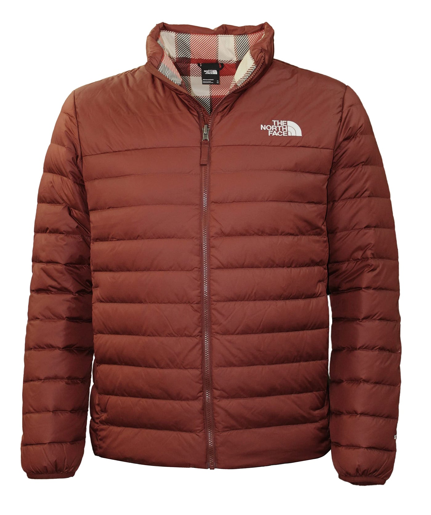 THE NORTH FACE Men's Flare 2 Insulated 550-Down Full Zip Puffer Jacket (as1, alpha, 3x_l, regular, regular, Brick House Red, 3X-Large)