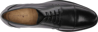 Florsheim Montinaro Cap Toe Men's Oxford 12 Women/9.5 Men Black Smooth