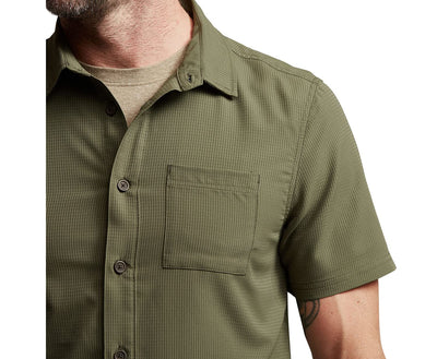 SITKA Gear Men's Mojave Short Sleeve Button Up Active Shirt - Covert | XX-Large