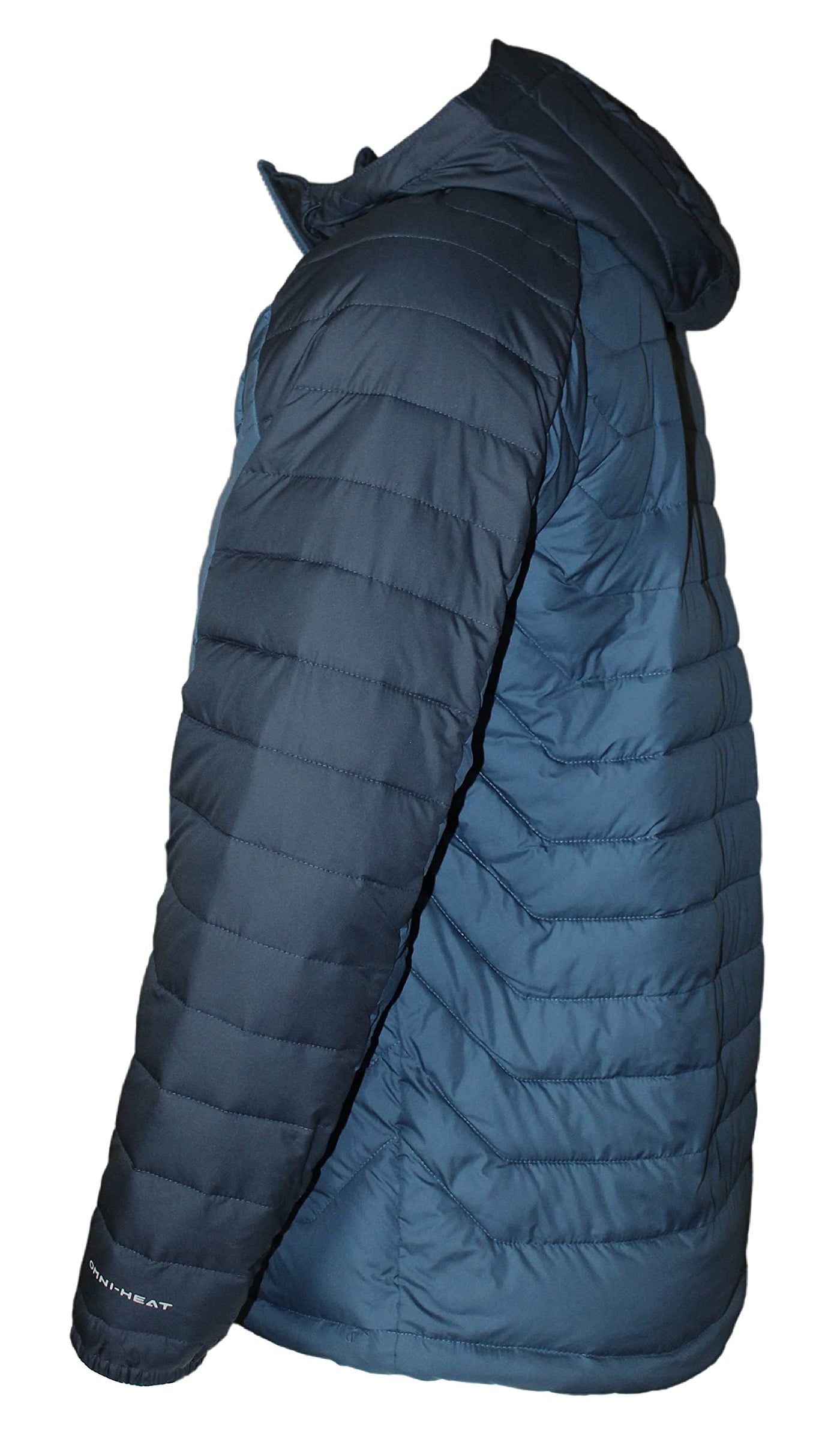 Columbia Men's White Out II Insulated Omni Heat Hooded Jacket (Blue/Navy/White 452, Large)