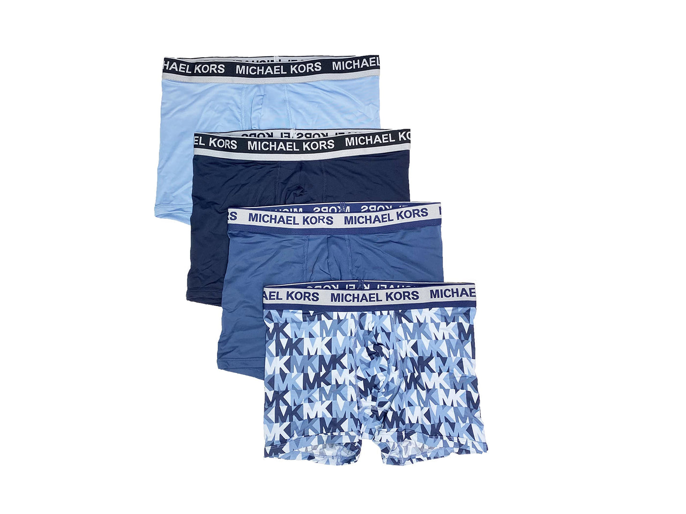 Michael Kors Men`s Performance Poly Boxer Briefs 4 Pack (N(9F21X10954-123)/B, Medium)