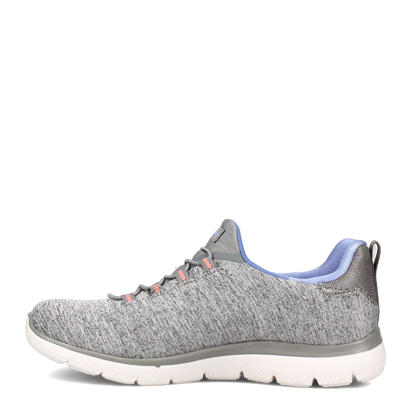 Skechers Women's Summits-Quick Getaway Sneaker, Grey/Blue GYBL, 5.5