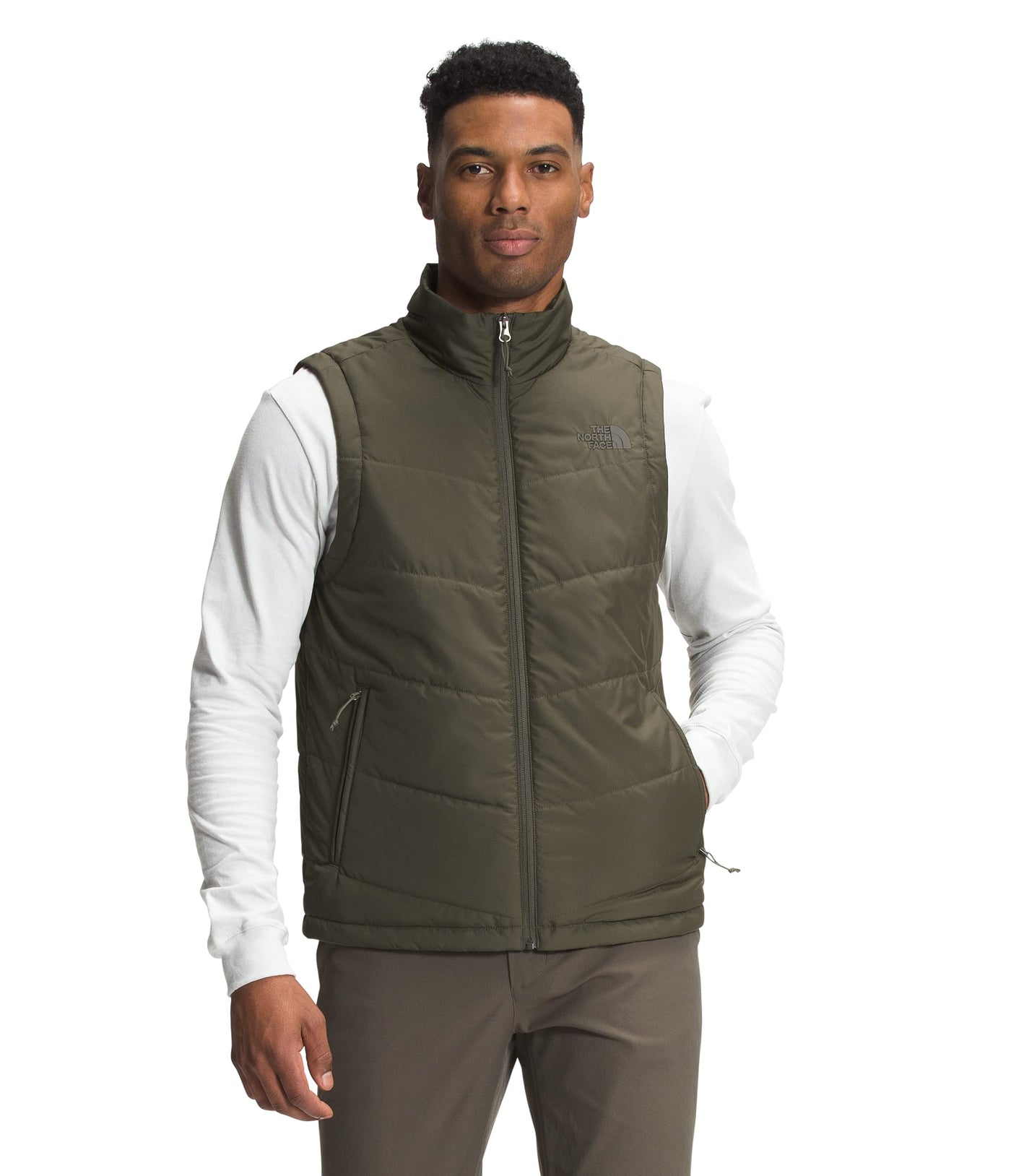 THE NORTH FACE Men's Junction Insulated Vest, New Taupe Green, Medium