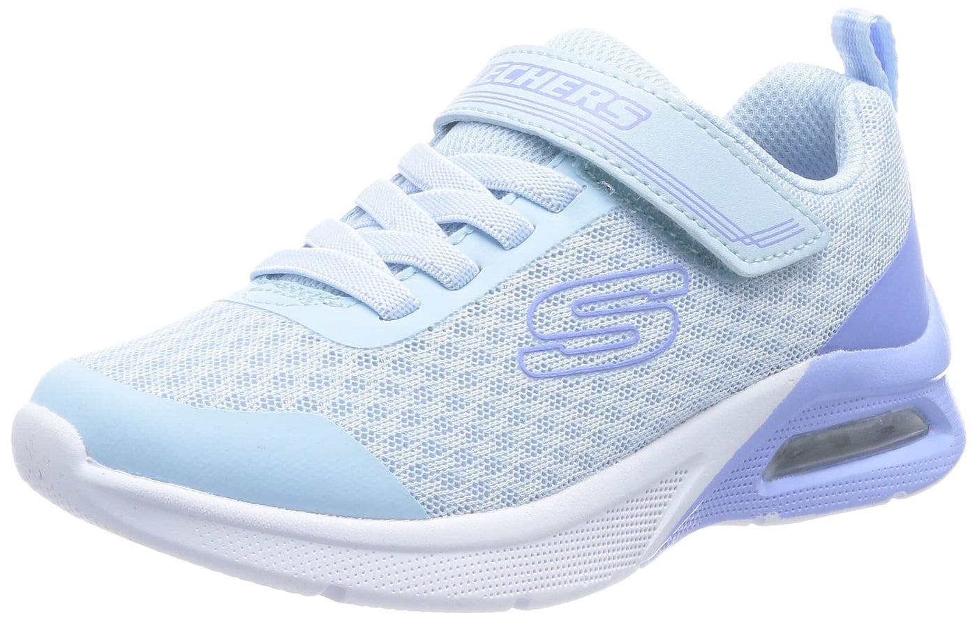 Skechers Unisex-Child Microspec Max-Epic Brights Sneaker 3.5 Big Kid Light/Blue