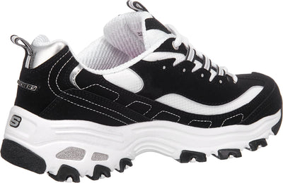 Skechers Women's D'Lites-Biggest Fan Trainers 8.5 Black/White