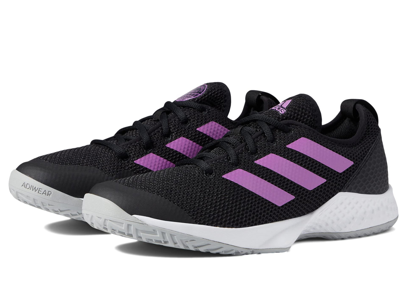 adidas Courtflash Black/Semi Pulse Lilac/Grey 8 B (M)