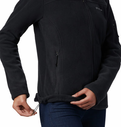 Columbia Womens Fast Trek II Full Zip Fleece Jacket, Black, Small