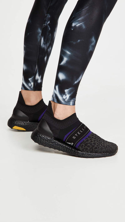 adidas by Stella McCartney Ultraboost X 3.D. Knit Sneaker Core Black/Core Purple 7 M