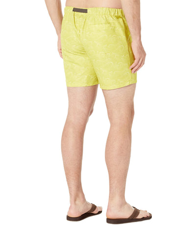 Helly-Hansen Men's Solen Printed Recycled Watershorts 6", 426 Warm Olive, Medium