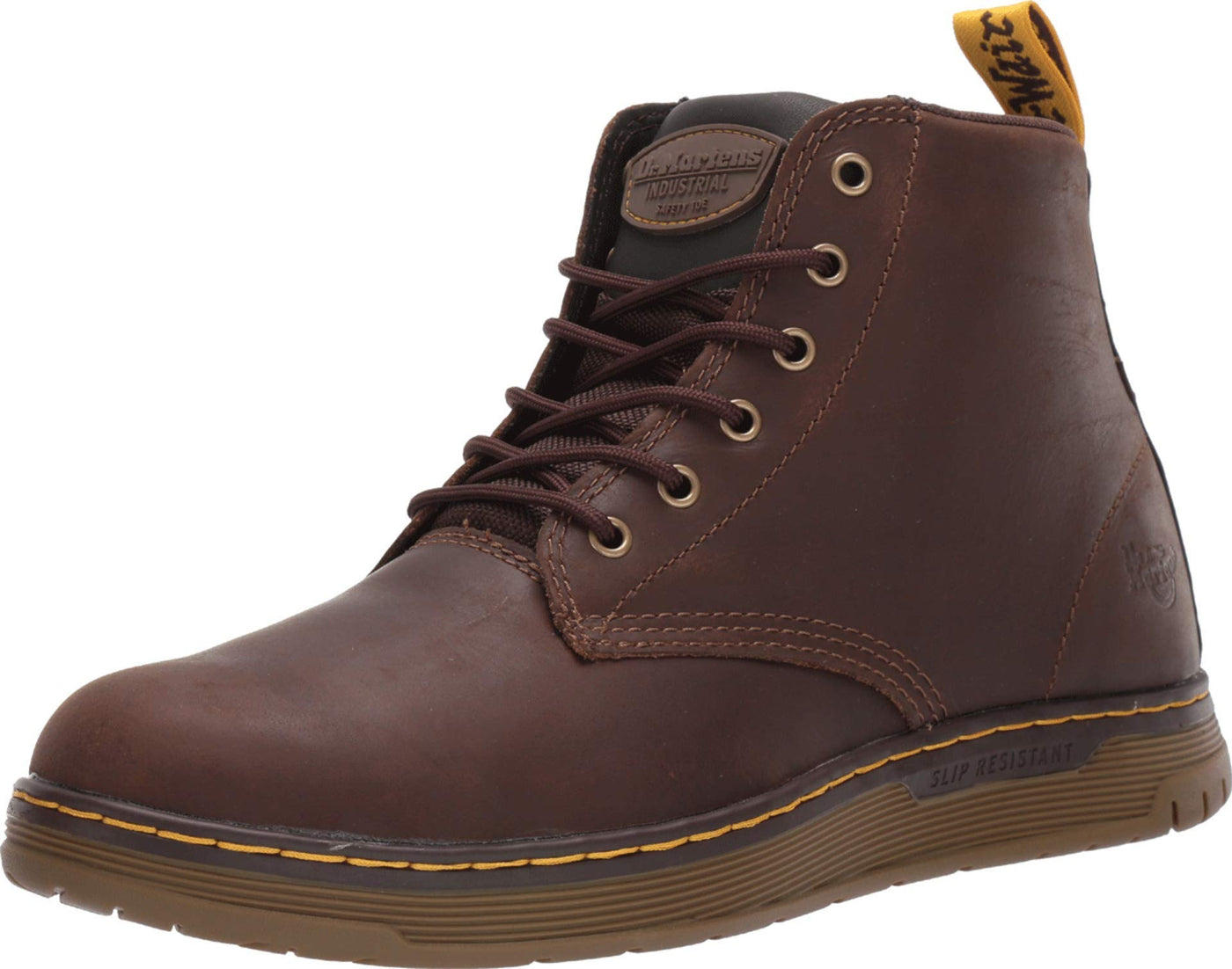 Dr. Martens, Men's Ledger Static Dissipation Light Industry Boots, Dark Brown, 13 M US